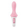 Розовый вибромассажер Air Pump Booty 5+ - 18,1 см.