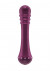 Вибратор с ребристой головкой The Emerald Purple - 16,3 см.