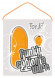 Оранжевое виброяйцо FUNKY EGG ON A WIRE - 7,5 см.
