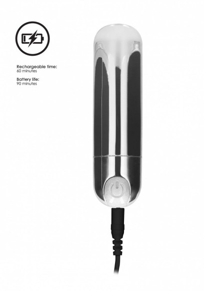 Серебристая перезаряжаемая вибропуля 7 Speed Rechargeable Bullet - 7,7 см. Серебристая перезаряжаемая вибропуля 7 Speed Rechargeable Bullet - 7,7 см.