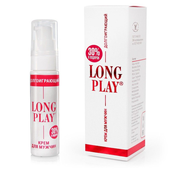 Пролонгирующий крем для мужчин Long Play - 20 гр. Пролонгирующий крем для мужчин Long Play - 20 гр.