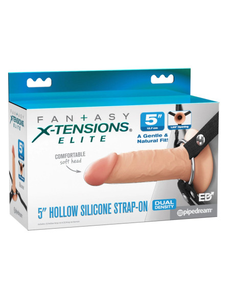 Телесный пустотелый фаллопротез 5’’ Hollow Silicone Strap-On - 14 см. Телесный пустотелый фаллопротез 5’’ Hollow Silicone Strap-On - 14 см.
