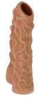 Телесная насадка с венками и открытой головкой Nude Sleeve S - 10 см. Телесная насадка с венками и открытой головкой Nude Sleeve S - 10 см.