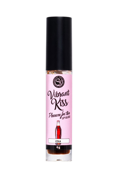Бальзам для губ Lip Gloss Vibrant Kiss со вкусом колы - 6 гр. Бальзам для губ Lip Gloss Vibrant Kiss со вкусом колы - 6 гр.