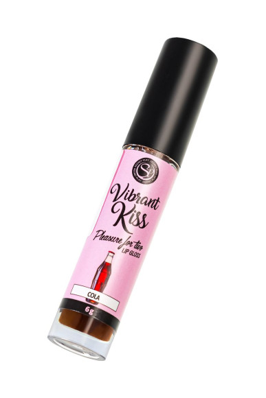 Бальзам для губ Lip Gloss Vibrant Kiss со вкусом колы - 6 гр. Бальзам для губ Lip Gloss Vibrant Kiss со вкусом колы - 6 гр.