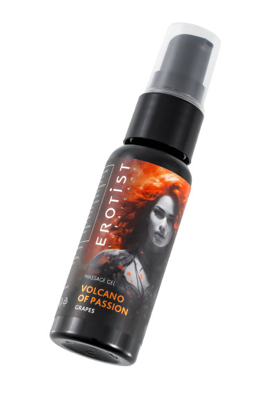 Гель с эффектом вибрации Volcano Of Passion со вкусом винограда - 25 мл.