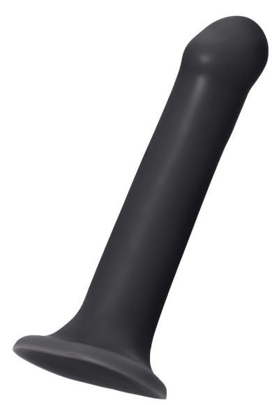 Черный фаллос на присоске Silicone Bendable Dildo L - 19 см. Черный фаллос на присоске Silicone Bendable Dildo L - 19 см.