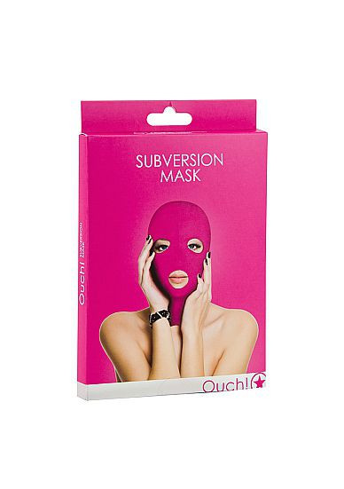 Розовая маска на лицо с вырезами Subversion Розовая маска на лицо с вырезами Subversion