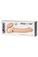 Телесный безремневой вибрострапон Vibrating Bendable Strap-On - size L