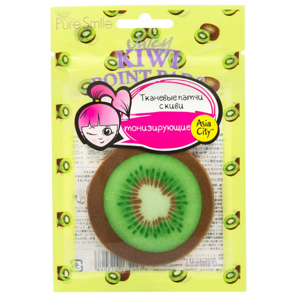Тонизирующие кожу патчи с киви SUNSMILE Juicy - 10 шт. Тонизирующие кожу патчи с киви SUNSMILE Juicy - 10 шт.