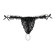 Набор Brazilian Panty: черные трусики со стимулирующими бусинами и массажный гель Sliding Gel Strawberry