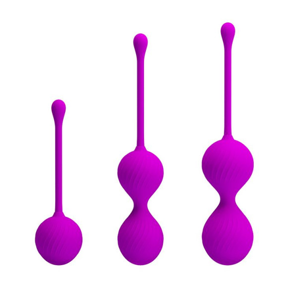 Набор лиловых вагинальных шариков Kegel Ball Набор лиловых вагинальных шариков Kegel Ball