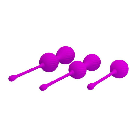 Набор лиловых вагинальных шариков Kegel Ball Набор лиловых вагинальных шариков Kegel Ball