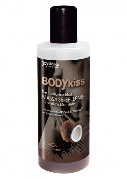 Массажное масло BODYkiss с ароматом кокоса - 100 мл.