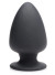 Черная мягкая анальная пробка Squeezable Medium Anal Plug - 11 см.