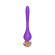 Фиолетовый вибромассажер Nipple Vibrator - 14,5 см.