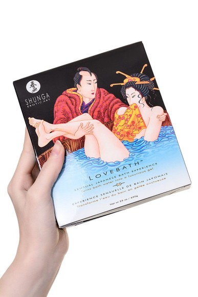 Соль для ванны Lovebath Ocean temptation, превращающая воду в гель - 650 гр. 