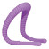 Фиолетовый гибкий фаллоимитатор Intimate Spreader для G-стимуляции Фиолетовый гибкий фаллоимитатор Intimate Spreader для G-стимуляции