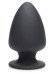 Черная мягкая анальная пробка Squeezable Small Anal Plug - 9 см.