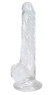 Прозрачный фаллоимитатор на присоске Lusty Jelly Dildo - 18 см. Прозрачный фаллоимитатор на присоске Lusty Jelly Dildo - 18 см.