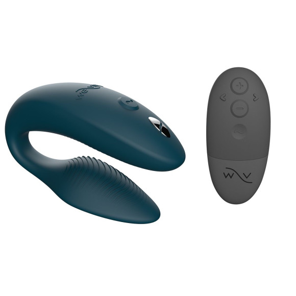 Зеленый вибратор для пар We-Vibe Sync 2 с пультом ДУ