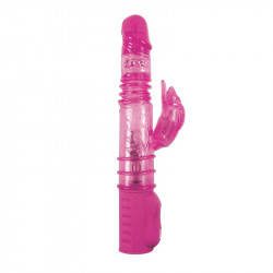 Розовый хай-тек вибратор Thruster Vibe - 28,5 см.
