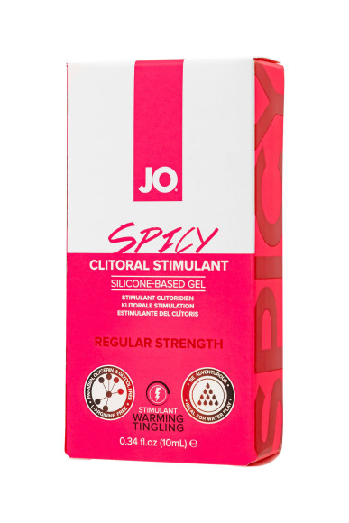 Возбуждающий гель для клитора сильного действия JO SPICY CLITORAL GEL - 10 мл.