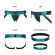 Зеленый пояс для страпона Strap-On-Me Harness Curious