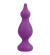 Фиолетовая фигурная пробка AMUSE PURPLE M - 11,5 см.