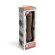 Коричневый вибратор-реалистик 8  Girthy Realistic Vibrator - 24,5 см.