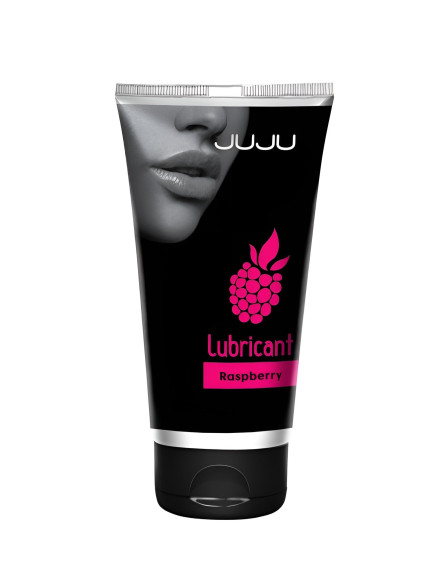 Съедобный лубрикант JUJU Raspberry с ароматом малины - 50 мл.