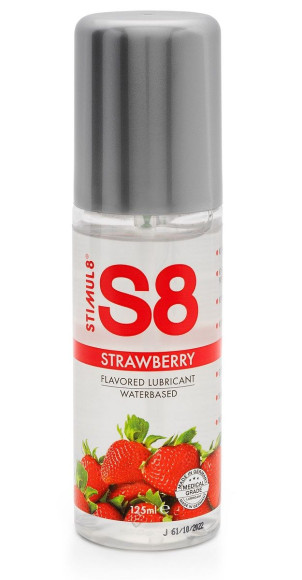 Смазка на водной основе S8 Flavored Lube со вкусом клубники - 125 мл. Смазка на водной основе S8 Flavored Lube со вкусом клубники - 125 мл.