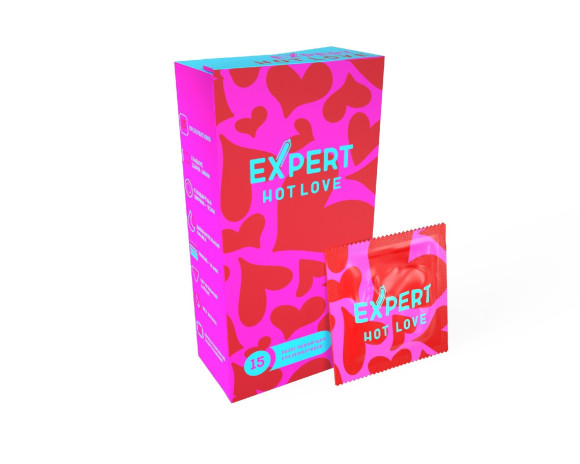 Презервативы с разогревающим эффектом Expert Hot Love - 15 шт. Презервативы с разогревающим эффектом Expert Hot Love - 15 шт.