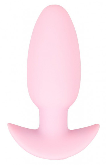 Розовая анальная пробка с вибрацией Cuties Vibrating Mini Butt Plug - 8 см.