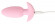 Розовая анальная пробка с вибрацией Cuties Vibrating Mini Butt Plug - 8 см.