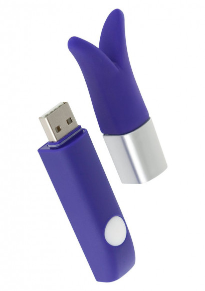 Фиолетовый мини-вибратор TRAVEL G-SENSE - 11 см. 