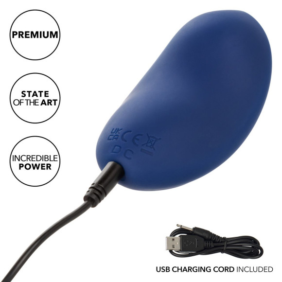 Синий вибромассажер Cashmere Velvet Curve Синий вибромассажер Cashmere Velvet Curve