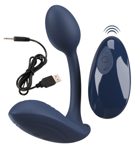 Темно-синий вибростимулятор в трусики RC Bendable Panty Vibrator Темно-синий вибростимулятор в трусики RC Bendable Panty Vibrator