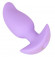 Сиреневая анальная пробка с вибрацией Cuties Vibrating Mini Butt Plug - 8 см.