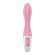Розовый вибромассажер с функцией расширения Air Pump Vibrator 2 - 20,9 см.