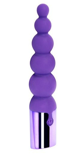 Фиолетовый вибратор-ёлочка Enamorment Ribbed Vibe - 18,2 см. Фиолетовый вибратор-ёлочка Enamorment Ribbed Vibe - 18,2 см.