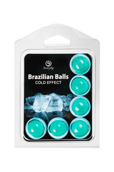 Набор из 6 шариков с массажным маслом Brazilian Balls с охлаждающим эффектом Набор из 6 шариков с массажным маслом Brazilian Balls с охлаждающим эффектом