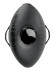 Черный надувной мяч с платформой для фиксации дилдо Body Dock Inflatable Love Ball