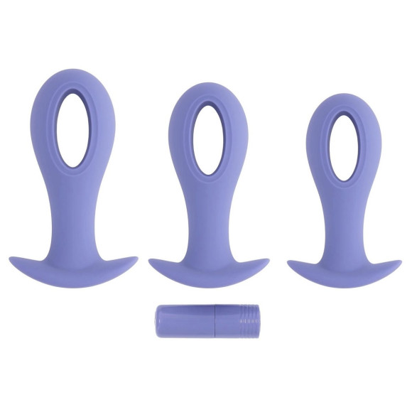 Набор из 3 анальных пробок с вибропулей Hole Punch Plug Set Набор из 3 анальных пробок с вибропулей Hole Punch Plug Set