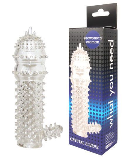 Закрытая прозрачная насадка Crystal sleeve - 12,8 см. Закрытая прозрачная насадка Crystal sleeve - 12,8 см.