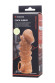 Телесная закрытая насадка с шишечками Cock Sleeve 008 Size M - 15,6 см.