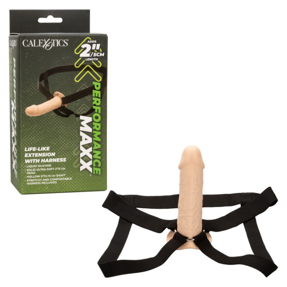 Телесный фаллопротез Life-Like Extension with Harness - 17,75 см. Телесный фаллопротез Life-Like Extension with Harness - 17,75 см.