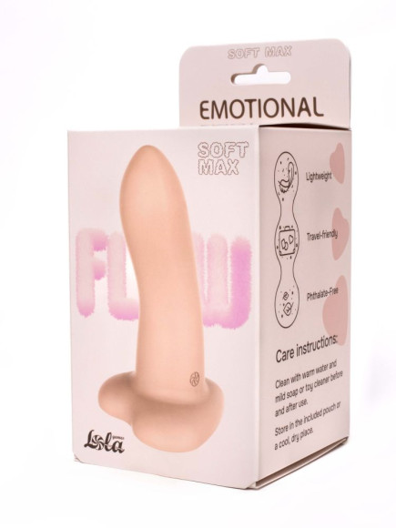 Телесный нереалистичный дилдо Emotional Soft Max - 13 см.