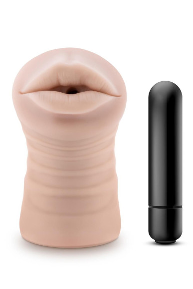 Телесный мастурбатор-ротик Nicole Vibrating Masturbator Телесный мастурбатор-ротик Nicole Vibrating Masturbator