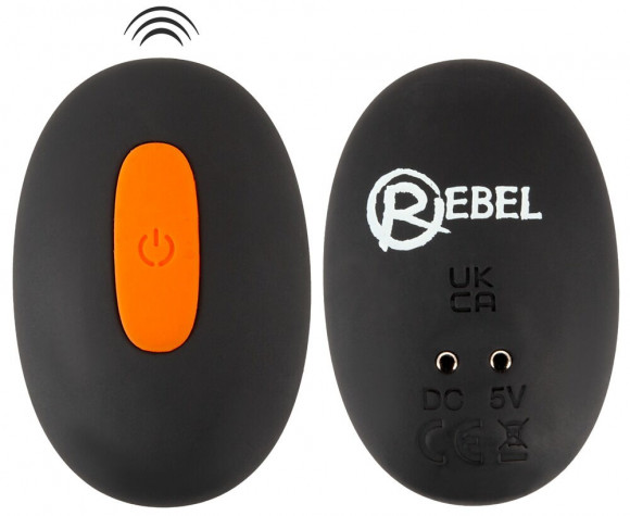 Черный вибростимулятор мошонки RC Scrotum Stimulator with Vibration